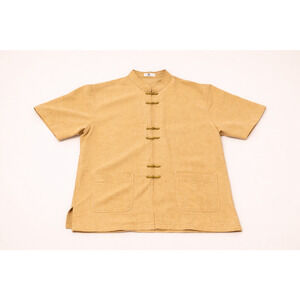 Baihum Kimono Short Sleeve Beige Button Down (Tokyo, Japan Sourced May 2025)